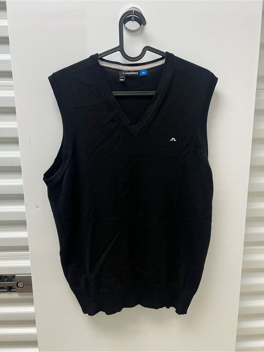J.Lindeberg Black V-Neck Vest